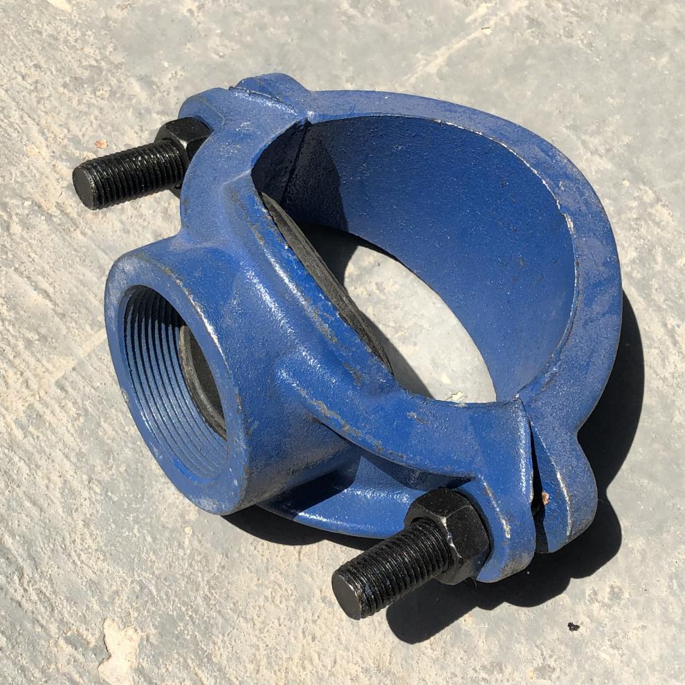 开孔三通铁管peppr塑料管分水三通打孔机械三通变径分水卡dn3225铁管