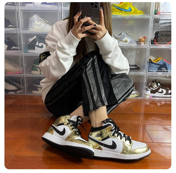 木清清高版本airmidaj小伦纳德白金液态金休闲篮球鞋dcdc1419700现货