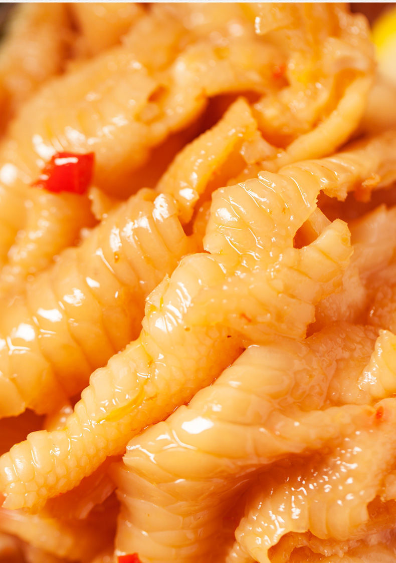 清真无骨鸡爪酸辣网红快手凤爪脱骨卤味肉类熟食小吃零食抖音去骨