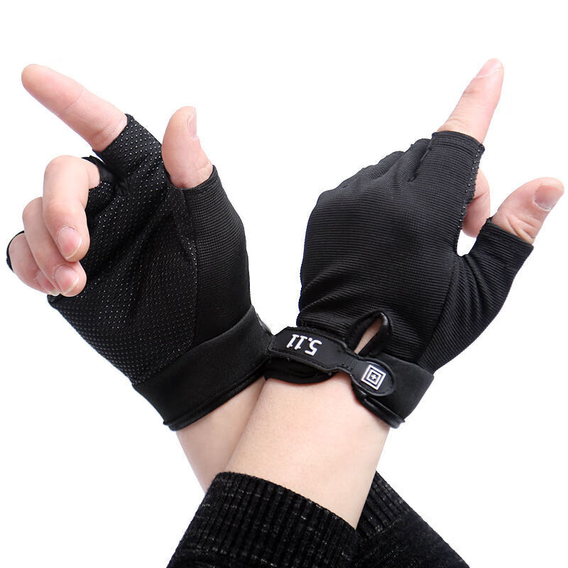 karond新品夏天带的手套防晒手套半手指骑行手套女干活半指手套健身