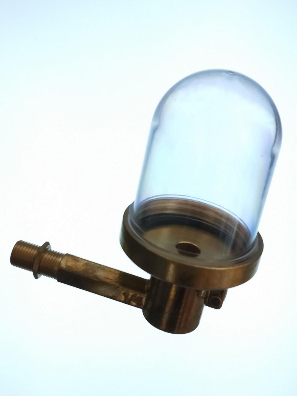 sc-1 带保护罩泵用恒位油杯 自动补偿油位计 铜恒位油杯 m14*1.