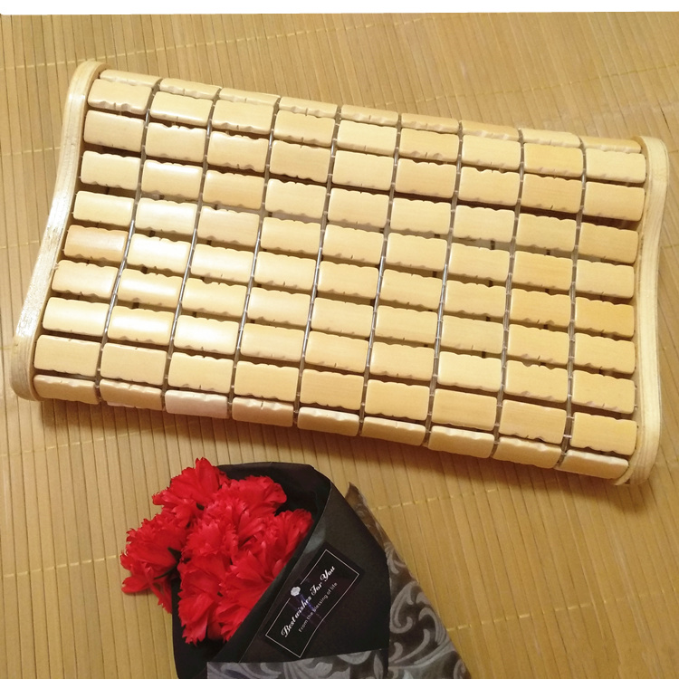 麻将枕头 凉枕颈椎枕理疗健康护颈竹枕头记忆单人牵引麻将枕头