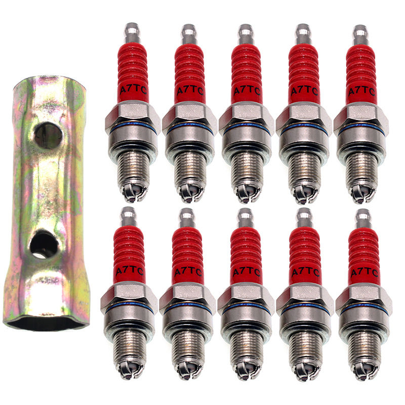 铂金三爪摩托车火花塞配件踏板车弯梁110125100150火嘴铂金三爪套筒