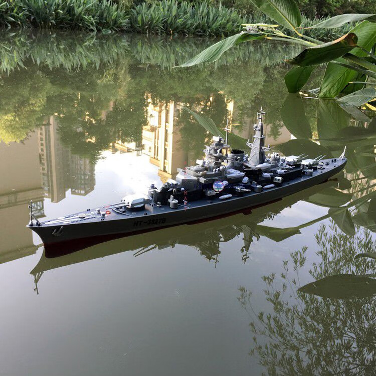 神孩子 全套成品俾斯麦战列舰电动遥控大型船模型军舰航模可下水充电