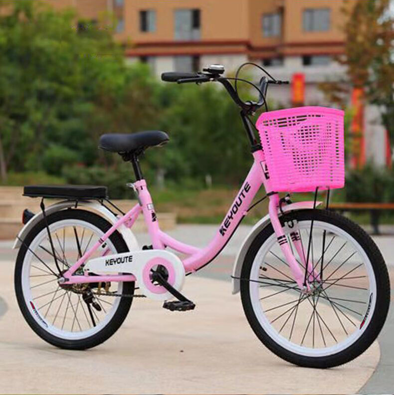 2022新款初中生自行车女学生车中大童单车青少年 高配粉色【铝合金