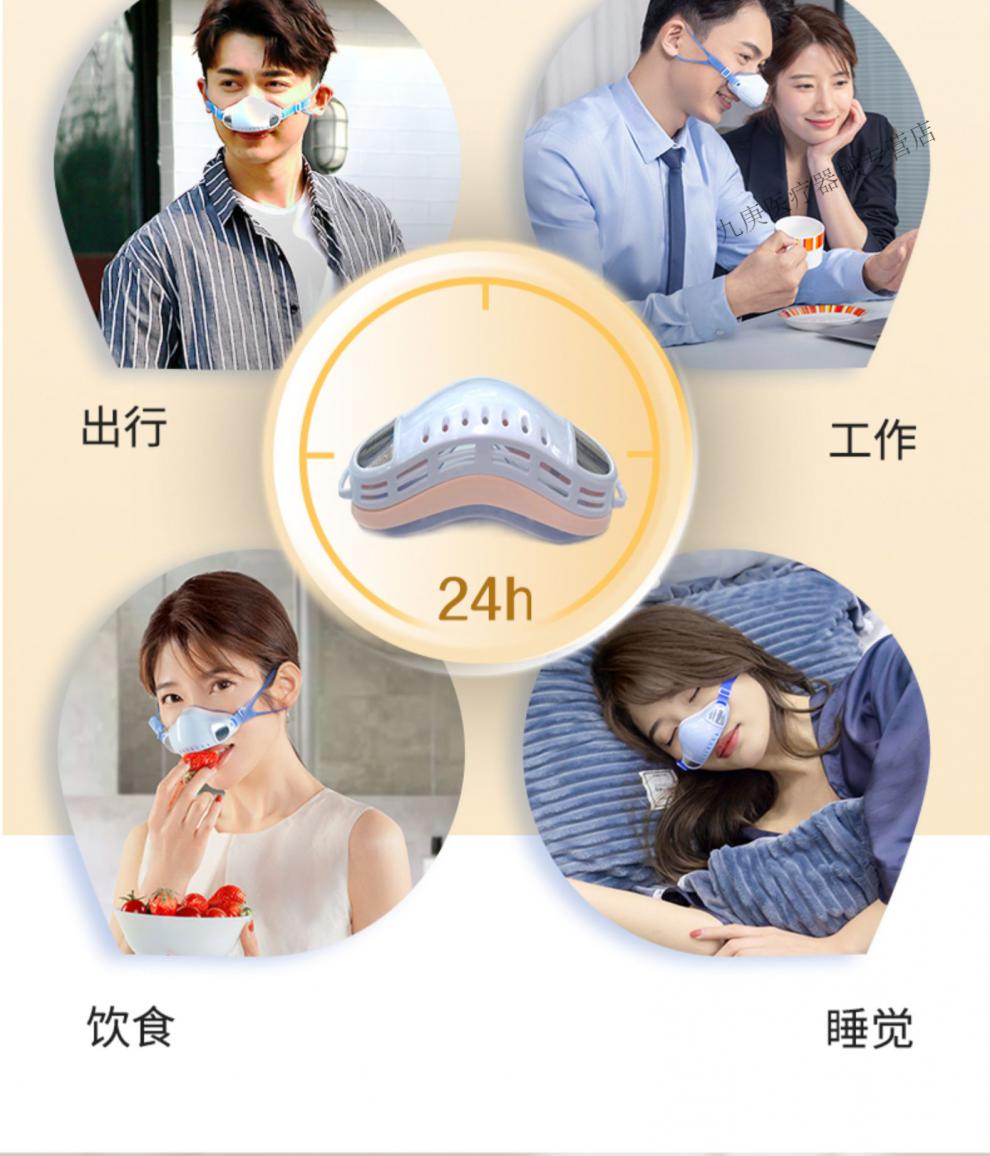 鼻罩鼻炎空气过滤器过敏性鼻炎鼻罩阻隔花粉蒿草动物皮屑冰海蓝生产