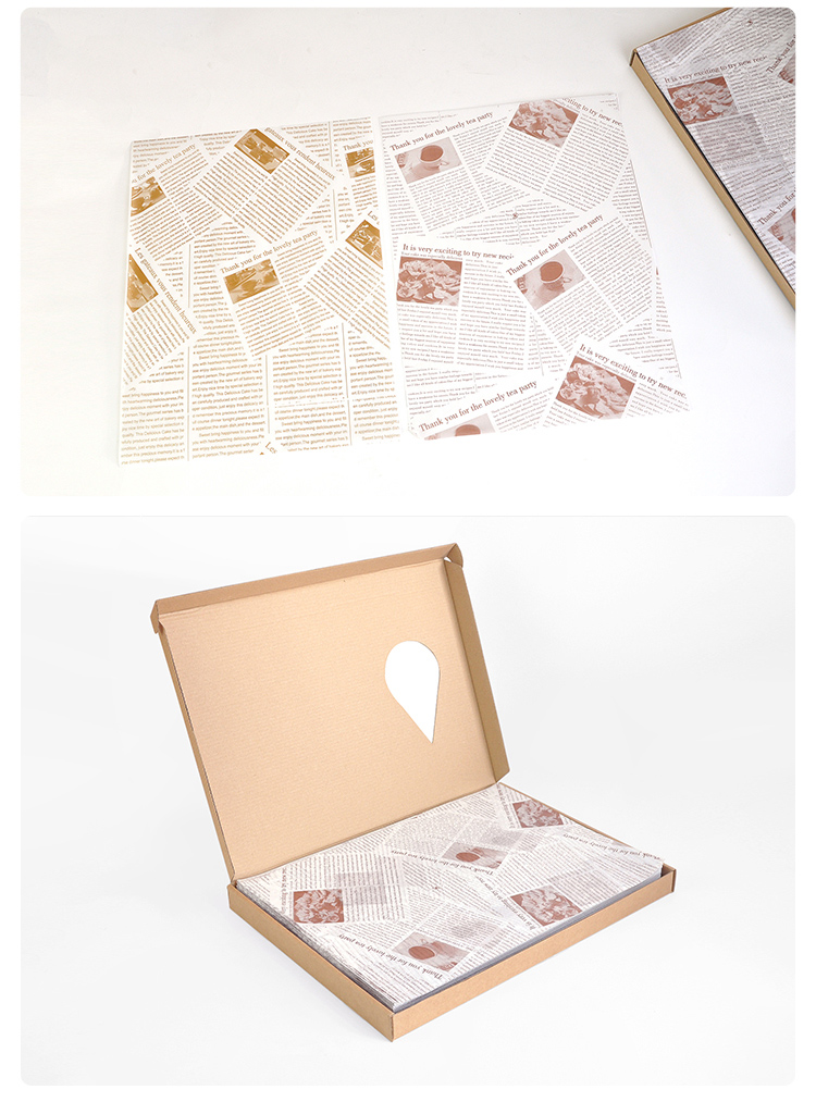 古莎(gusha)托盘纸防油纸食品级包装烘焙面包餐盘烤盘纸汉堡蛋糕垫盘