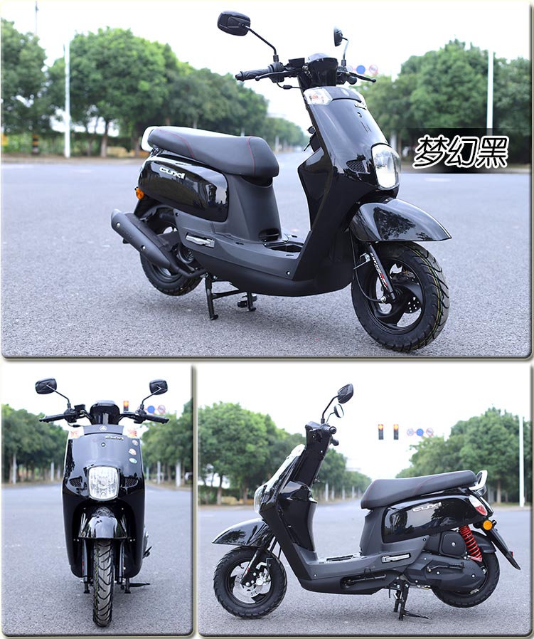 全新国4酷奇100省油踏板摩托车整车巧格s5女踏板车燃油可上牌电喷玉石