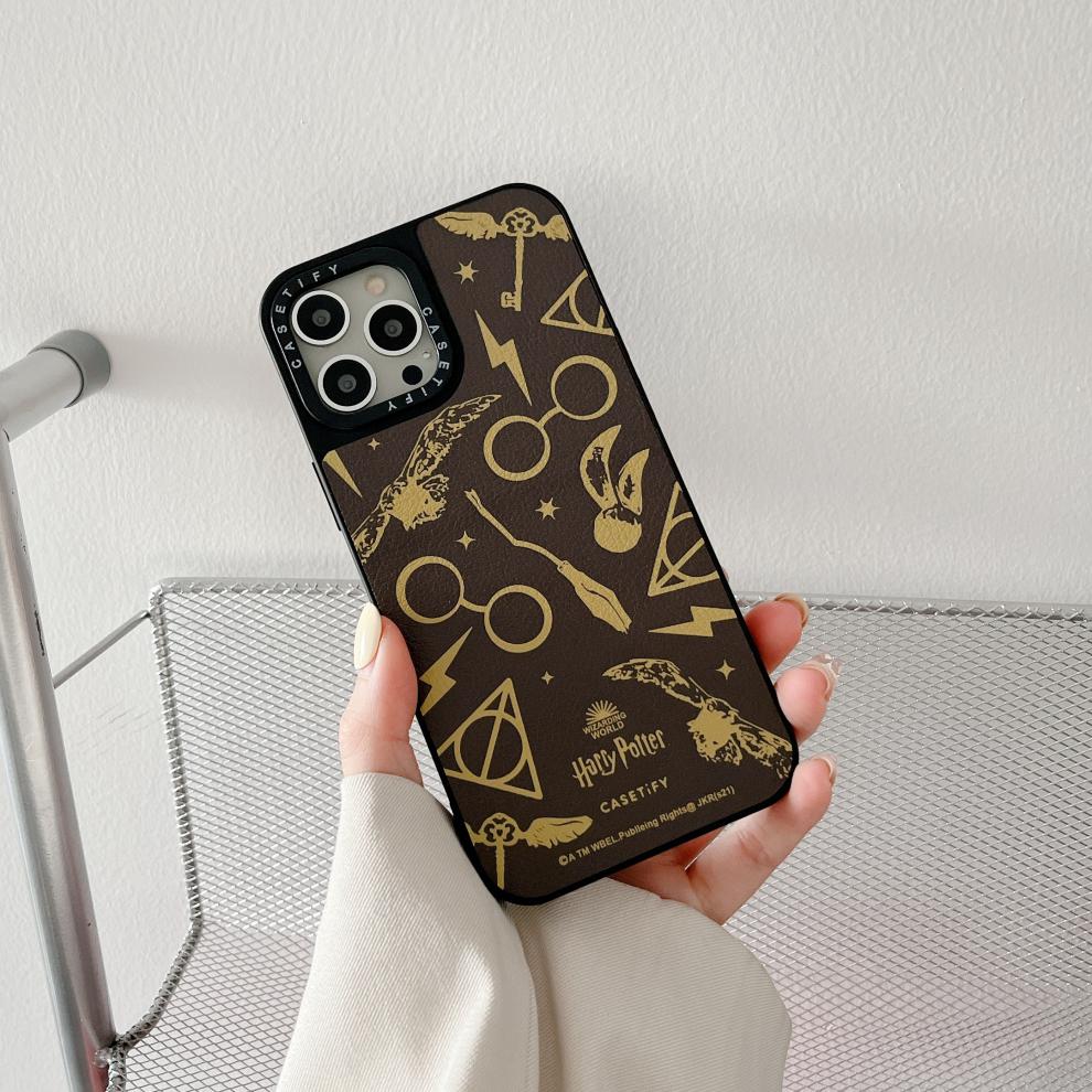 casetify哈利波特手机壳 皮质魔法学院潮牌case同哈利适用iphone12