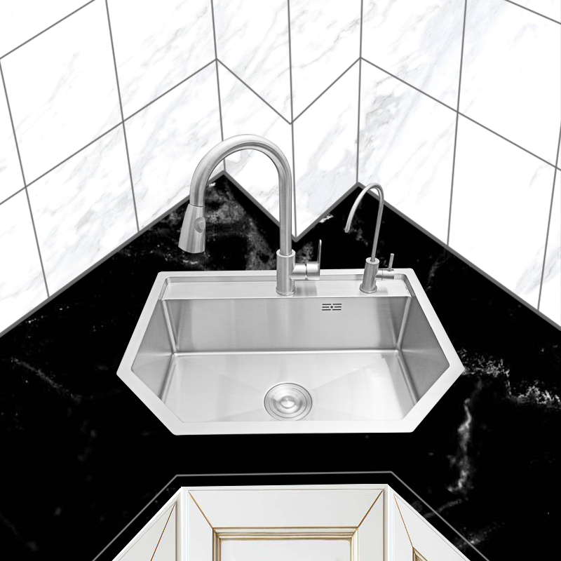 科勒京 选品质异形水槽五角柜水槽加厚sus304不锈钢异形抖音大单洗碗