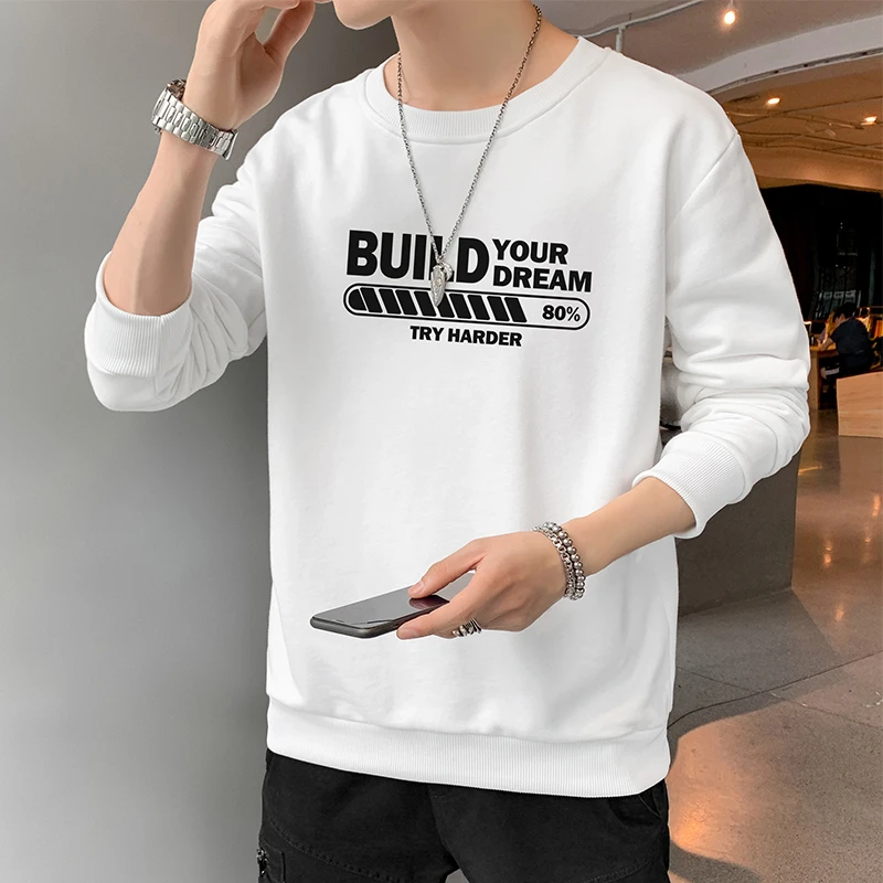 New Autumn Loose Long-sleeved Students Men's Youth Couples Sweats Pullover Tops@ New Autumn Loose Long-sleeved Students Men's Youth Couples Sweats Pullover Tops@