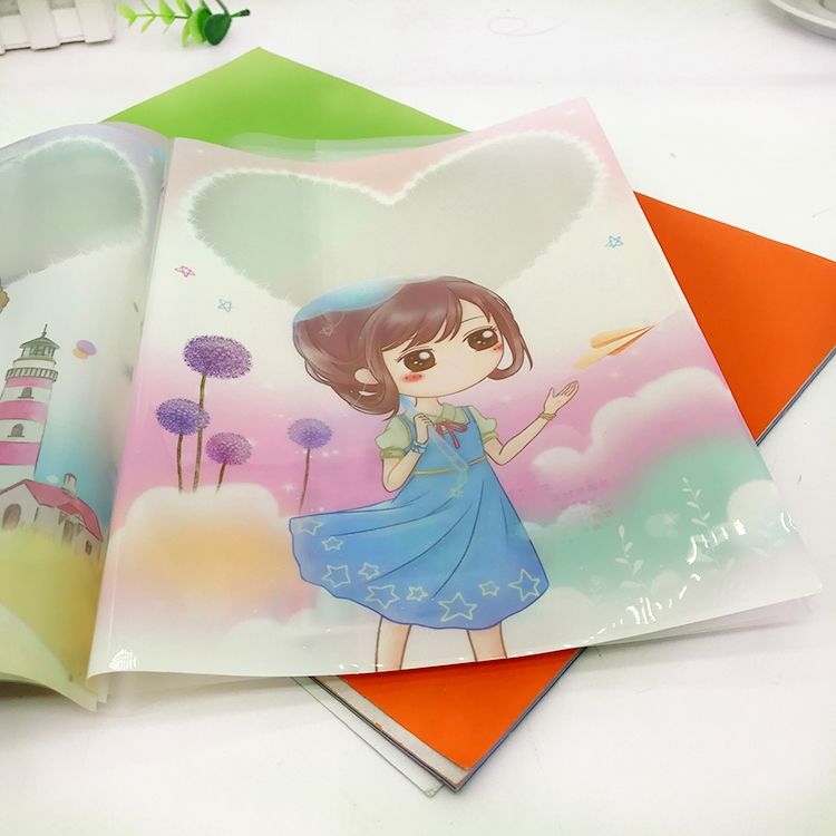 麒柠小学生卡通书套书皮课本男女款保护套书壳防水书膜自粘包书纸16k