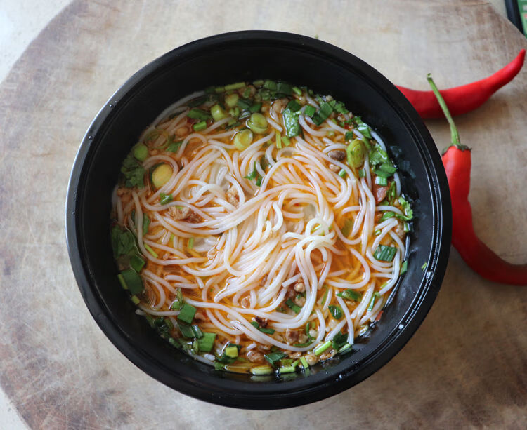 湖南米粉干扁粉宽粉正宗攸县米粉汤粉圆粉长沙米线河粉丝特产扁粉2斤