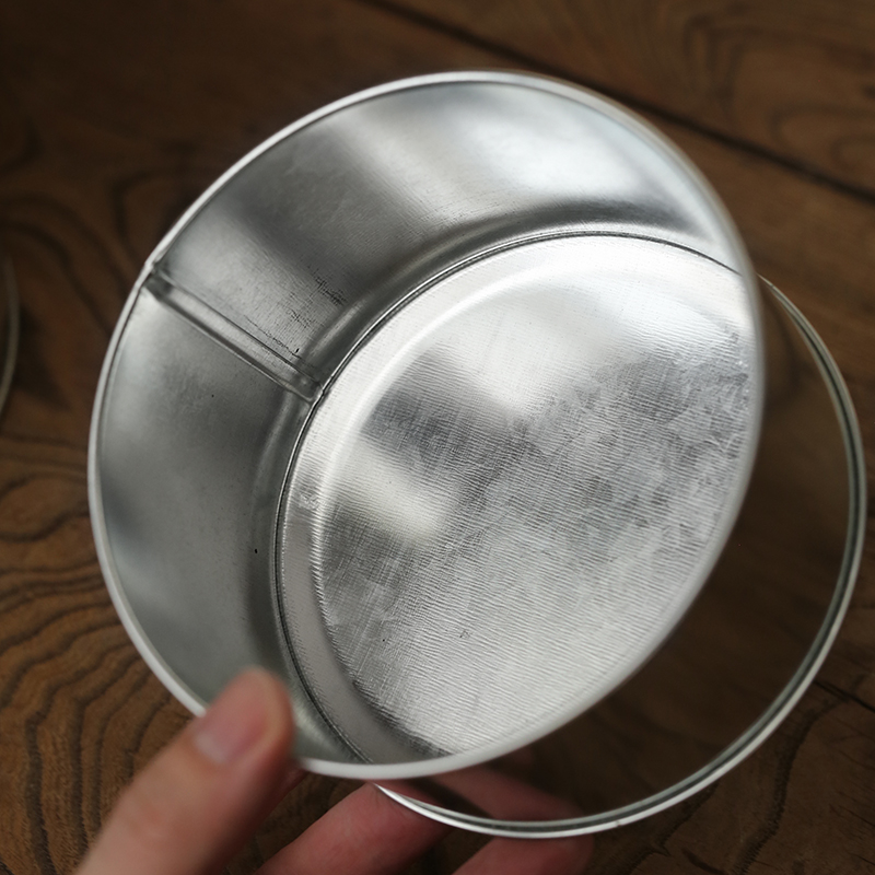 白铁皮茶叶罐 马口铁皮罐老茶罐茶桶 茶米罐潮州传统手工单丛茶罐 大