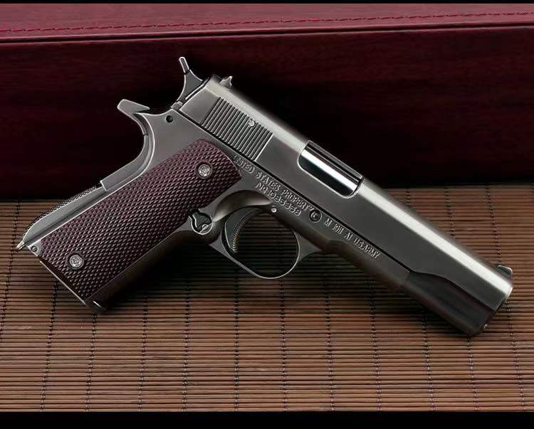 合金帝国仿真炝m1911抛壳大号全金属仿真儿童玩具枪可拆卸不可发射1