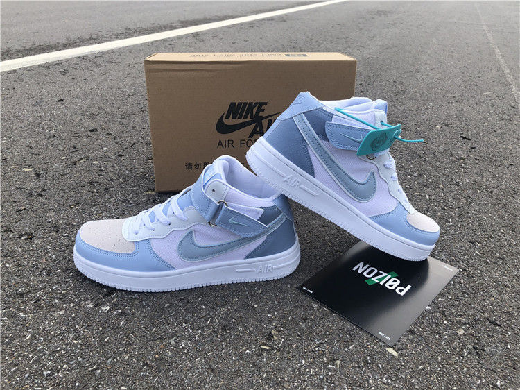 ins超火空军一号云雾蓝高低帮小白鞋韩版百搭休闲春夏运动跑步鞋低帮