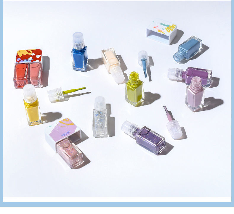 诗蒂娅可撕拉免烤快干裸色双色2021年新款指甲油学生显白无味 nl-08