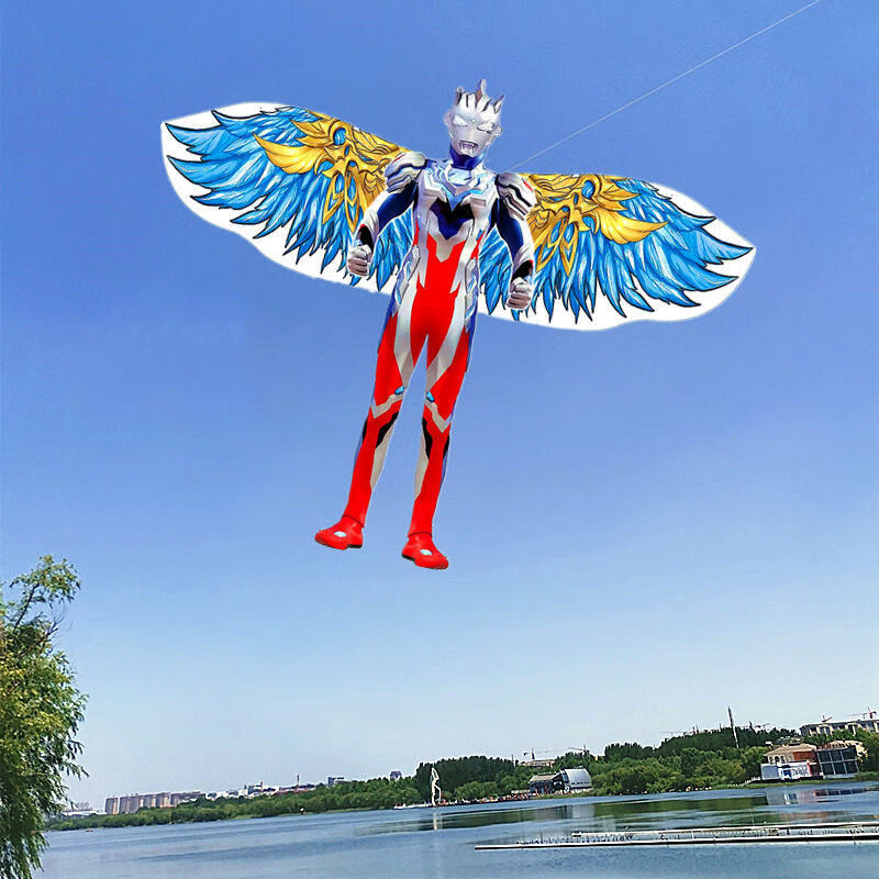 风筝奥特曼风筝 男孩大号儿童风筝 4-12岁 新款泽塔迪迦卡通风筝三角