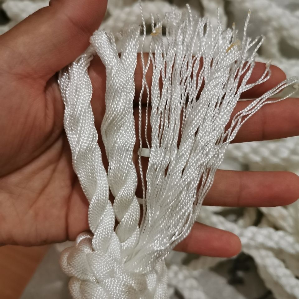 船用缆绳耐磨船绳涤纶锦纶游艇三股捆绑绳货车牵引绳劲诚14毫米10米