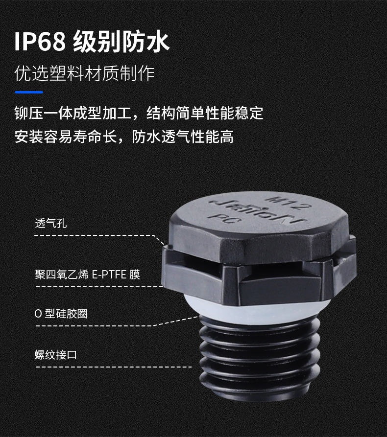 雅蕊 塑料防水透气阀呼吸器耐热耐寒led汽车舞台灯透气螺丝环保pcm