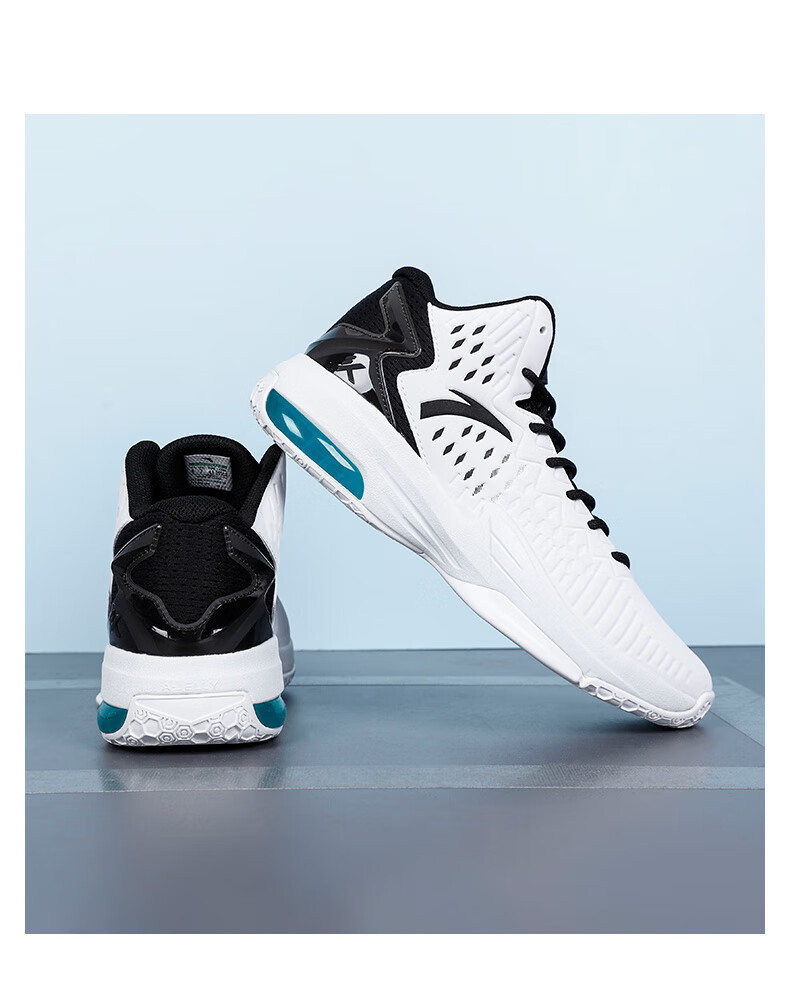 安踏篮球鞋男鞋kt3 team夏季新款汤普森气垫耐磨实战运动鞋子 安踏白