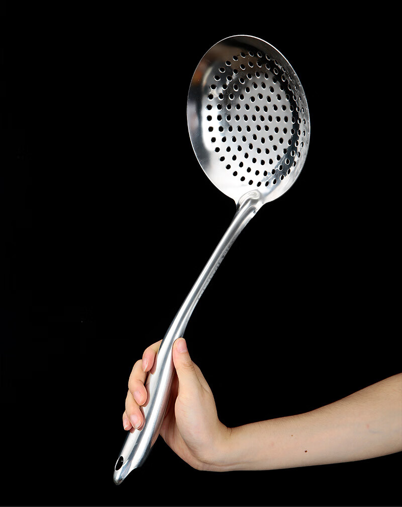 锅铲不锈钢厨具套装炒菜铲勺加厚汤勺厨房用具厨师勺大漏勺 双线14分