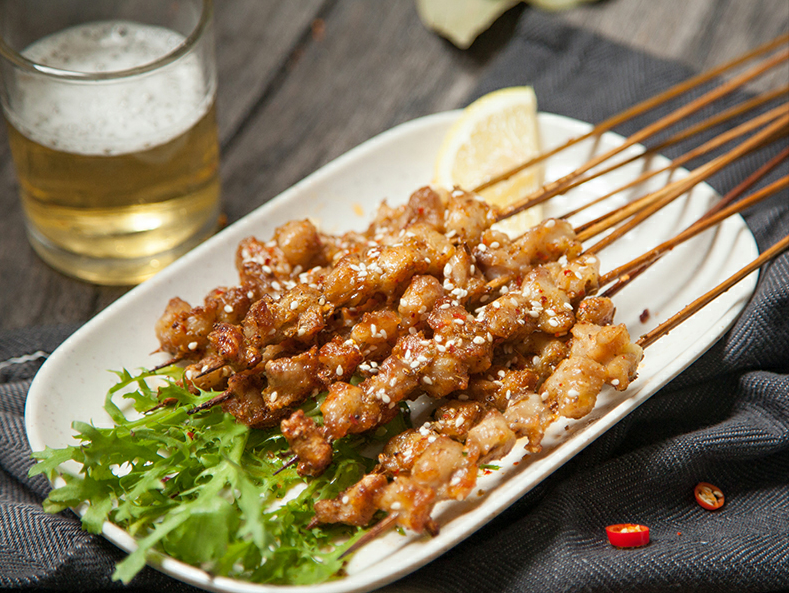 鸡软骨串烧烤串204060串掌中宝串bbq烧烤油炸小吃食材鸡脆骨鸡关节烤