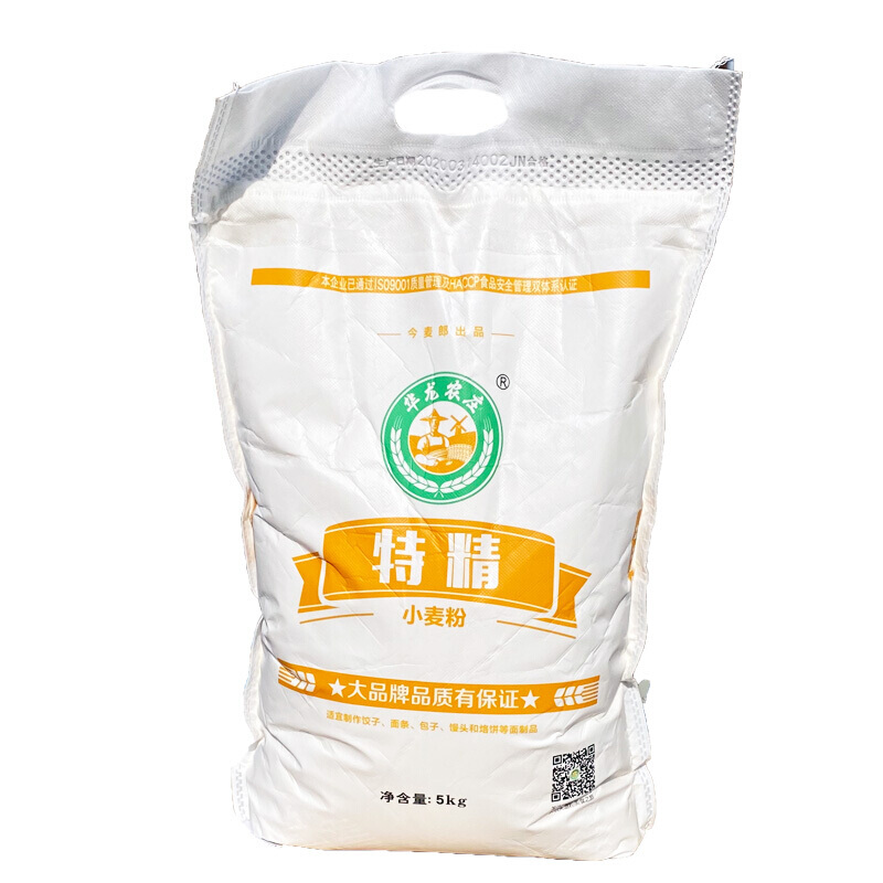 小麦面粉华龙农庄头道粉5kg饺子粉面条粉馒头粉烙饼粉10斤 【特精小麦