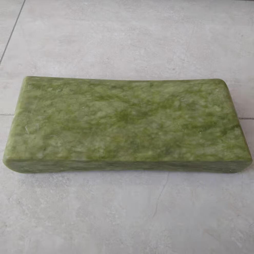 2022新款石头枕头 玉石枕天然岫玉实心石头枕夏凉降温汗蒸房洗浴护