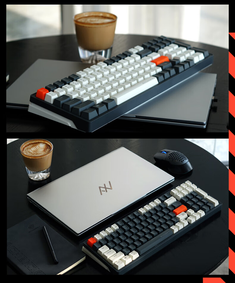 熊来跑【电竞键盘神器】机械师k600k500普鲁士蓝宗轴熊来跑充电游戏