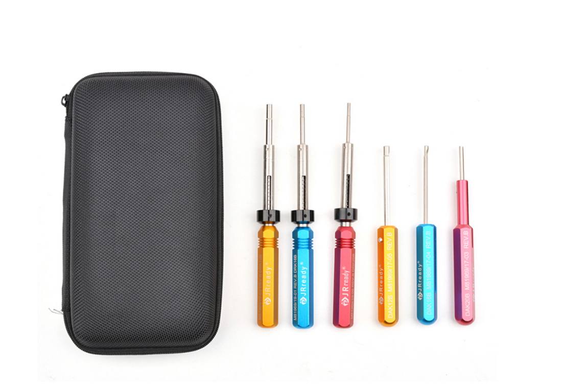 定制端子退针器航空插头汽车线束重载连接器哈丁插针圆形取针工具套装