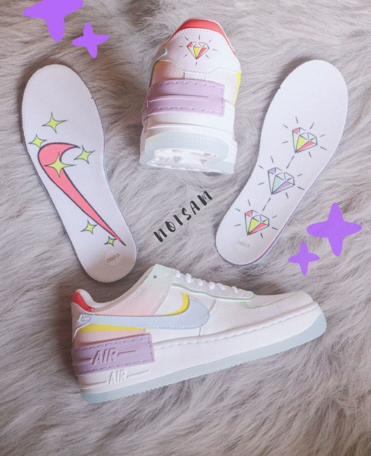 af1空军一号低帮学生马卡龙韩版女鞋ins小红书aj板鞋冰淇淋独角兽款36