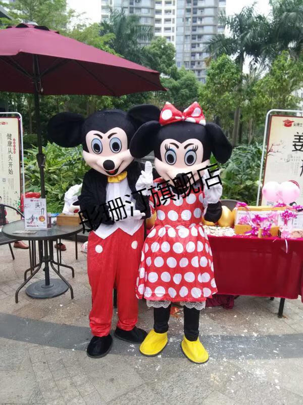 发传单人偶服 琪琪兔虎卡通人偶服装成人幼儿园表演道具服卡通服装米