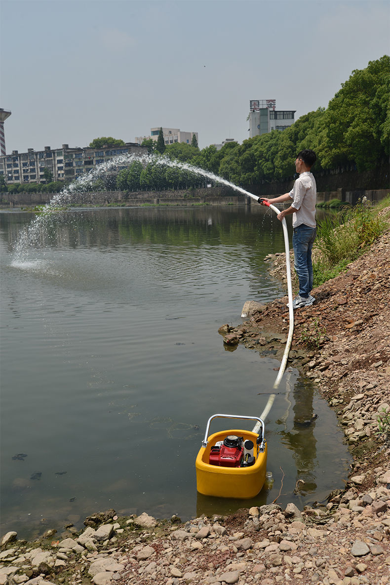 小型船式抽水机家用浇菜排水自吸水泵汽油喷洒农用挖藕灌溉机神器 2