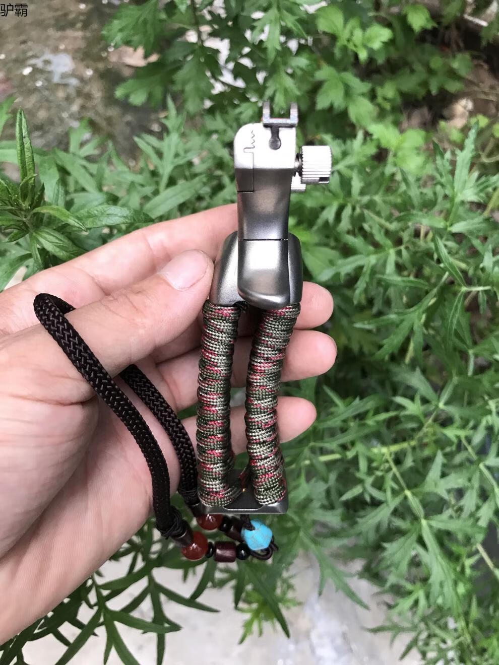 做工精细加强款tc21钛合金弹弓扁皮快压免绑非锁凤小怪兽户外竞技手工