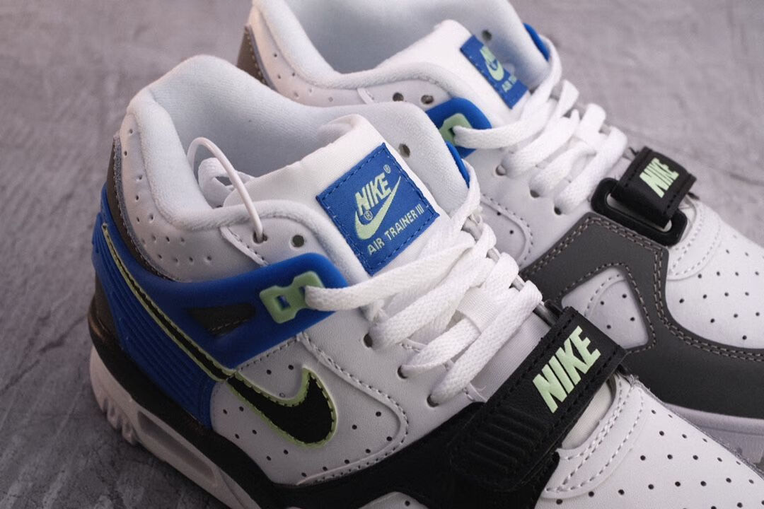 air aj312 trainer 3 r gs白蓝联名女三代大童复古气垫篮球鞋 白蓝 高