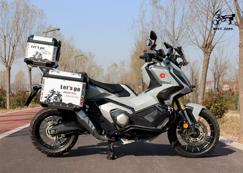 x adv750铝合金三箱尾箱支架改装后备箱箱 佛沙40升边箱 40升尾箱