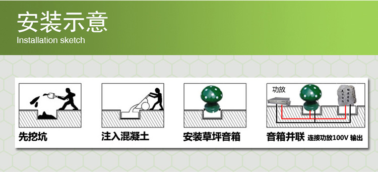 草坪音响安装教程图解图片