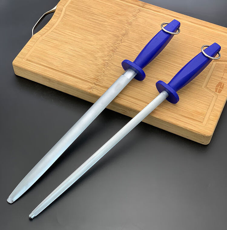 德国钢超细纹磨刀棒屠宰专业磨刀棍磨刀棍棍专用磨刀器石12寸圆型送