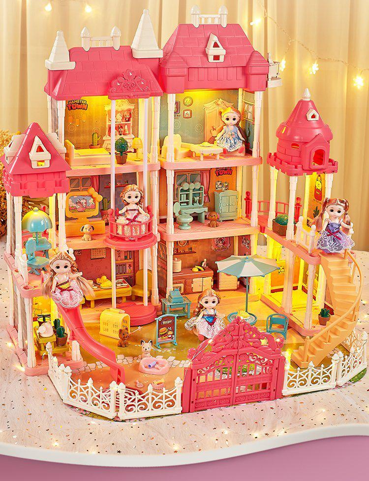 小郞人芭比娃娃梦想豪宅套装女孩生日礼物儿童玩具城堡别三层别墅2