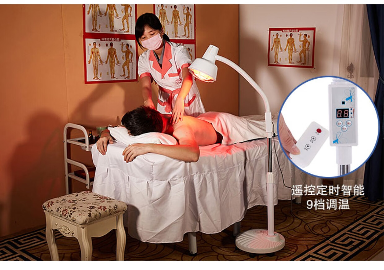 鱼跃旗下华佗同款理疗灯烤电理疗家用仪红光神灯烤灯远灯泡迷你小台灯