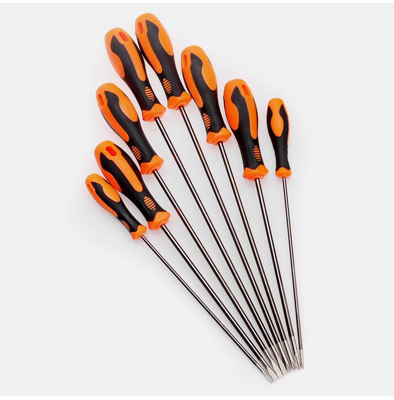 梅花螺丝刀加长杆带强磁一字十字电工专用大全超硬工业级 十字4×200