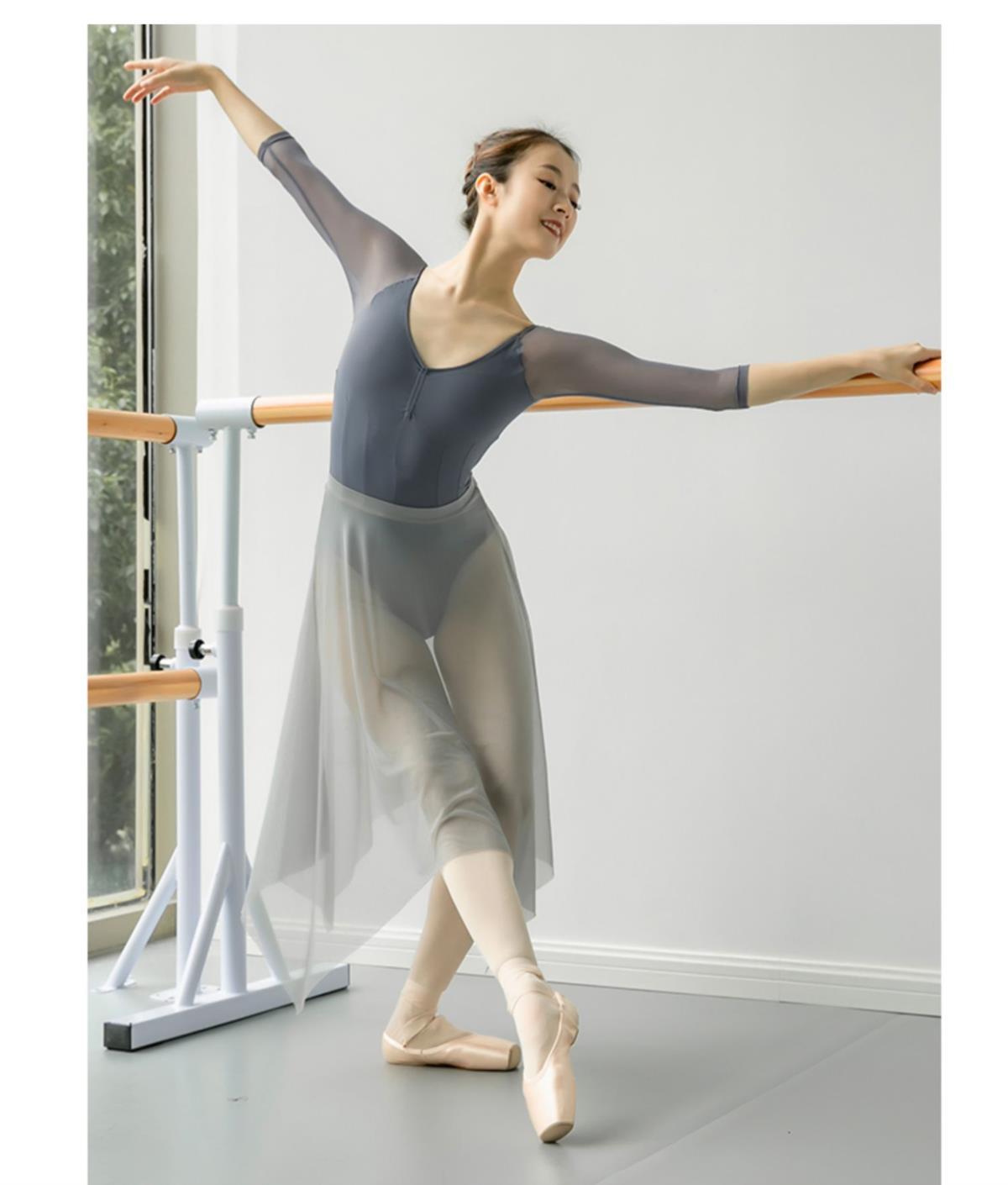 气质芭蕾基训专业舞蹈服女练功服体操服空中瑜伽服形体连体服艺考高胯