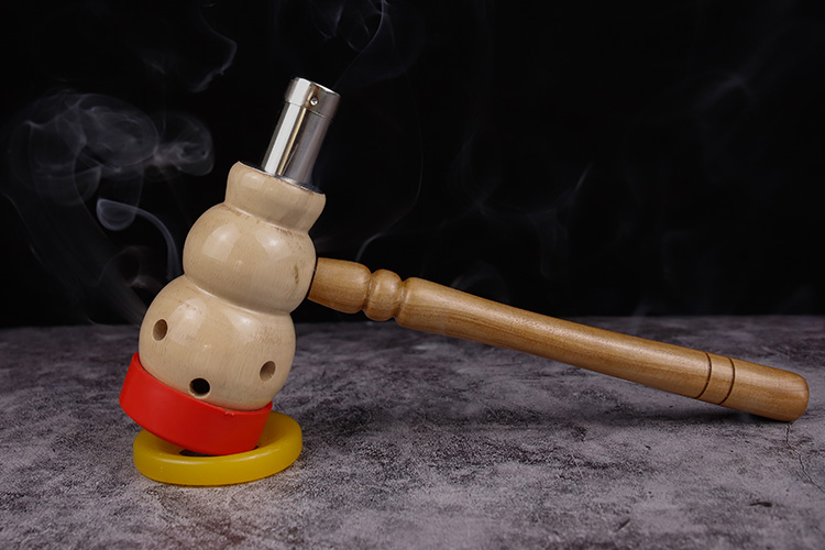 实木制葫芦灸具家用自动艾灸肚脐灸脐疗温灸仪器艾条段艾灸盒艾盒定制
