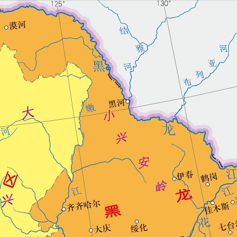 桌面地图 塑料材质 中小学生地图正版高清覆膜防水中国地图出版社