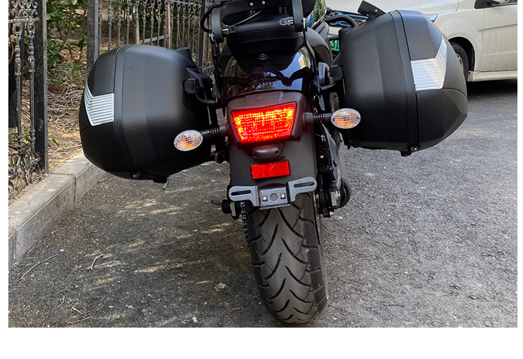 适用于21-22年款川崎小火神650摩托车边箱尾箱vulcans 650侧挂箱快拆