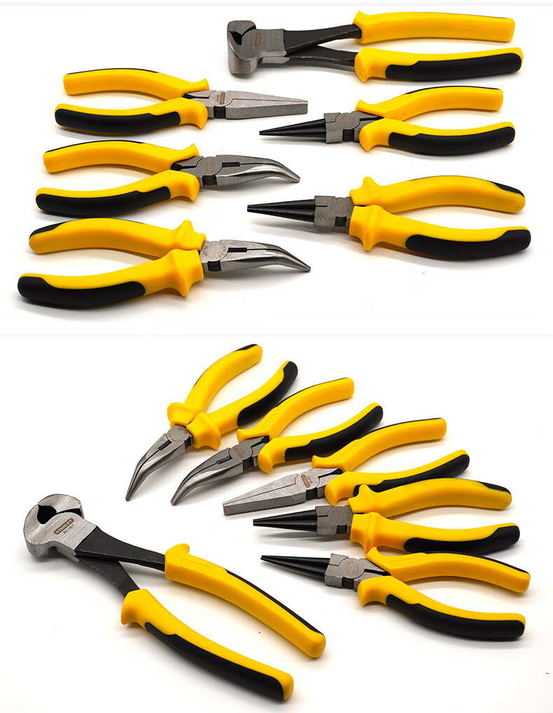 弯嘴钳6寸8寸弯头尖嘴钳圆嘴钳子钢丝钳扁嘴钳子