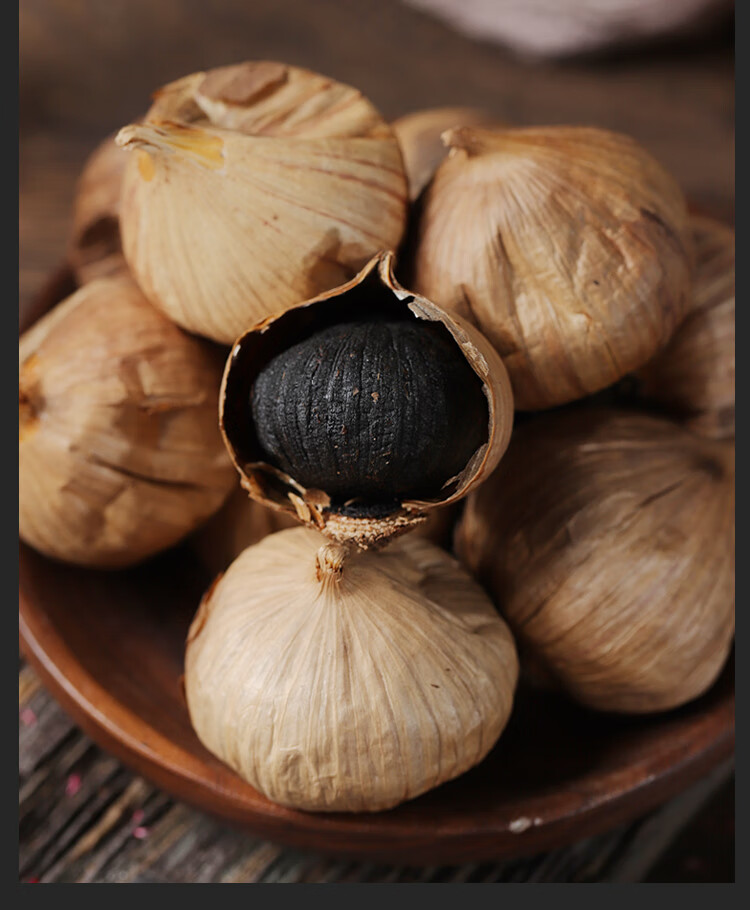 黑蒜头即食零食特煲汤级云南发酵大蒜1000g出口级独头黑蒜出口级独头
