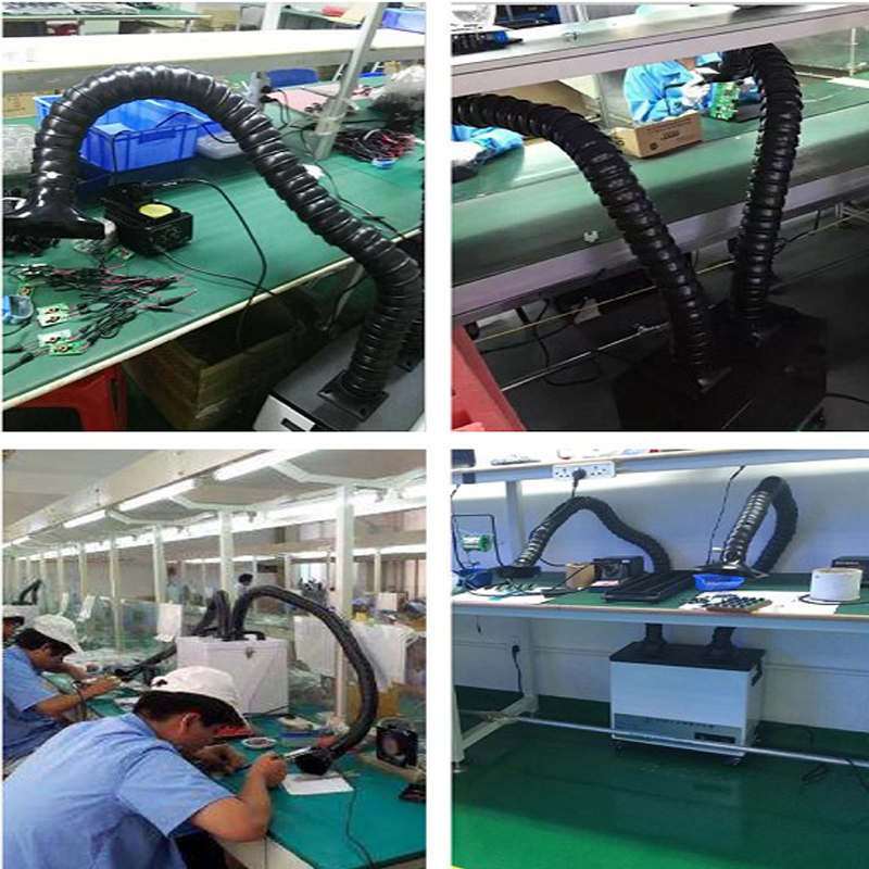 焊烟净化器烙铁焊锡吸烟机工业移动式活性炭除尘机激光打标浅灰色200w