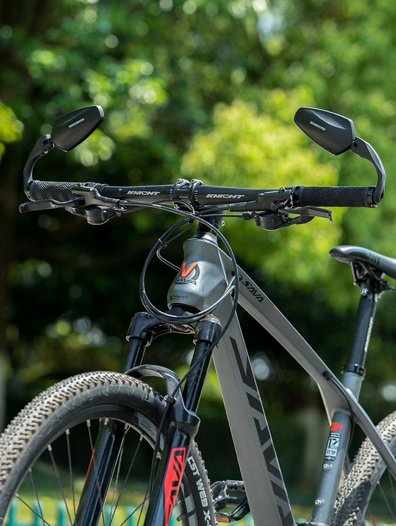 洛克兄弟自行车后视镜反光镜山地车电动车电瓶踏板车倒车镜观后镜圆形